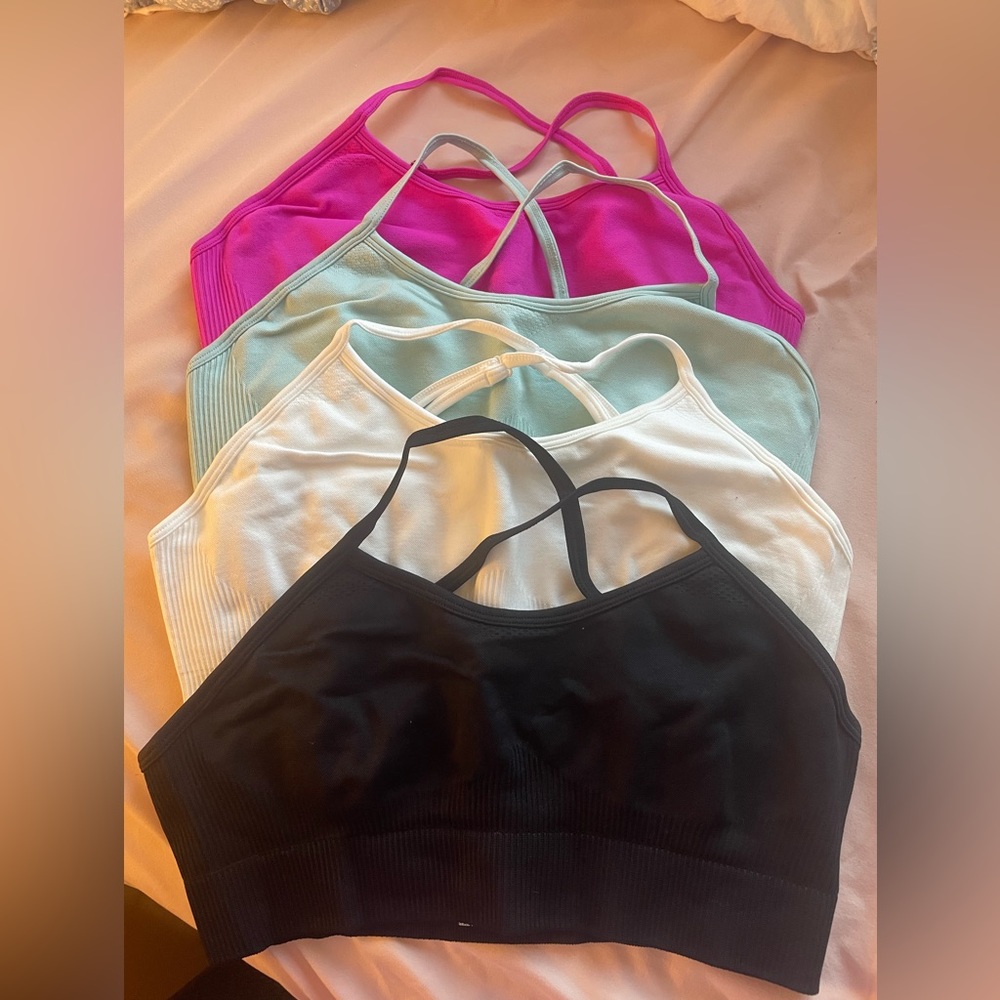 4 piece shein sports bra set